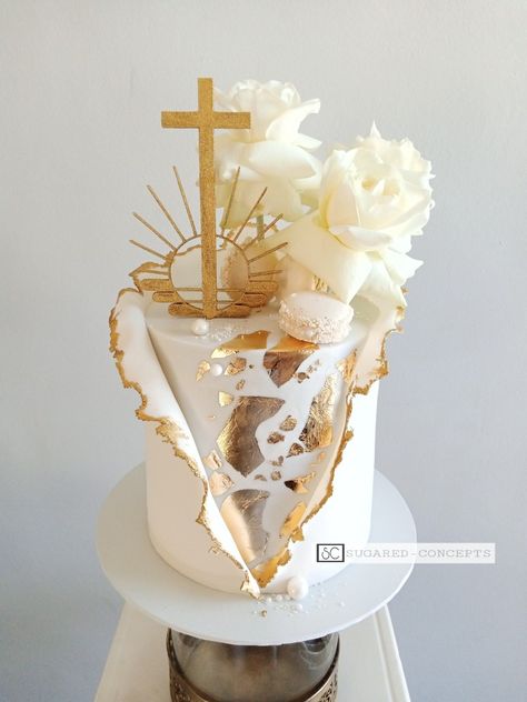 Cake Ideas For Confirmation, Holy Confirmation Decoration, Ordination Cake Ideas, Cake For Confirmation, Confirmation Cakes Catholic, Confirmation Cake Ideas, Confirmation Decorating Ideas, Cake Confirmation, Communion Cakes For Girls Ideas