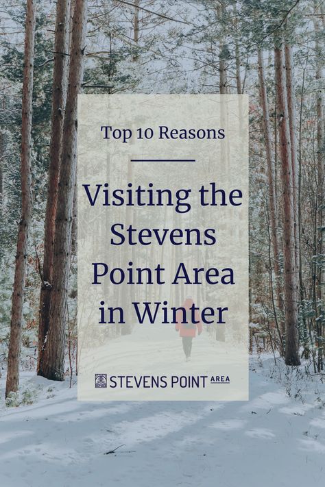 Winter in Wisconsin is coming, so gear up with ideas to make the most of the season! From seasonal sips to breathtaking scenic views, bundle up and find out the top 10 reasons you need to visit the Stevens Point Area this winter. Photo from Dana Tuszke. Stevens Point Wisconsin, Winter Photo, 10 Reasons, In The Winter, Scenic Views, The Winter, Wisconsin, Top 10, Things To Do