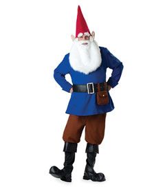 mens garden gnome costume - You may prefer to stick around the garden for most of the year, but on Halloween you step out in your garden gnome finest. Start with the tunic, pants and bootcovers, then add the belt, pouch, your pointy hat (with attached ears) and beard. Garden Gnome Halloween Costume, Garden Gnome Costume, Garden Gnomes Costume, Gnome Costume, Halloween Costume Store, Funny Costumes, Garden Gnome, Family Costumes, Adult Halloween Costumes