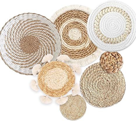 Boho Shower decor Woven Wall Basket Decor, Boho Wall Basket Decor, Rattan Wall Decor, Wall Basket Decor, Farmhouse Living Rooms, Wicker Wall Decor, Basket Decor, Boho Styl, Wicker Wall