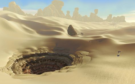 Sarlacc Pit Sarlacc Pit, Star Wars Planets, Star Wars The Old, Jabba The Hutt, Star Wars Decor, Star Wars Concept Art, Giant Monsters, The Old Republic, Star Wars Artwork