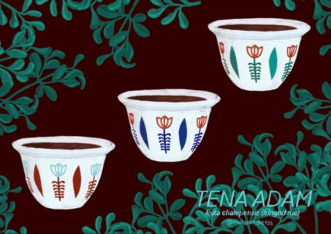 Drawing of three traditional Ethiopian coffee cups surrounded by plants Ethiopia Illustration, Ethiopia Coffee, Ethiopian Coffee Ceremony, Coffee Ceremony, University Assignment, Ethiopian Art, Beautiful Cinematography, Ethiopian Coffee, Coffee Icon