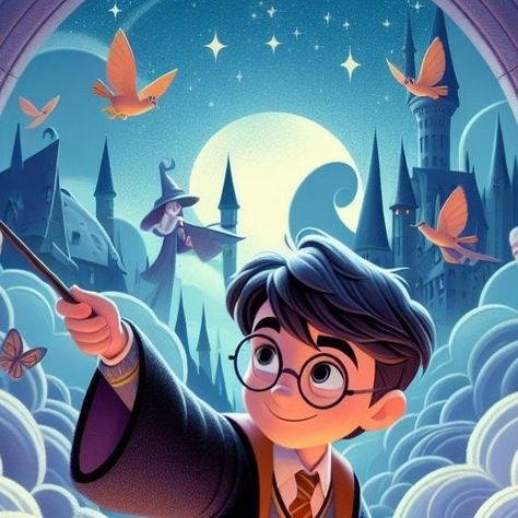 ILUSTRIARIA on Instagram: "Craft an enchanting Disney Pixar-style illustration of Harry Potter. Imagine him in a magical moment, perhaps casting a spell or exploring the wizarding world. Embrace the whimsical and vibrant aesthetics characteristic of Disney Pixar animation. Highlight Harry’s iconic features and his distinctive Hogwarts attire. Infuse the scene with a touch of wonder and adventure, ensuring it captures the essence of Disney Pixar’s storytelling magic. The final image should radiate charm, inviting viewers into a captivating animated realm." Imagine Him, Casting A Spell, Pixar Animation, Wizarding World, The Scene, Disney Pixar, Pixar, Hogwarts, Storytelling