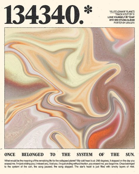 134340 bts poster print by httpyunki on twitter Pluto Poster, Saturn Poster, Pluto Planet, Bts Poster, Noir Design, Planet Poster, Astronomy Art, Dorm Inspo, Photo Wall Decor