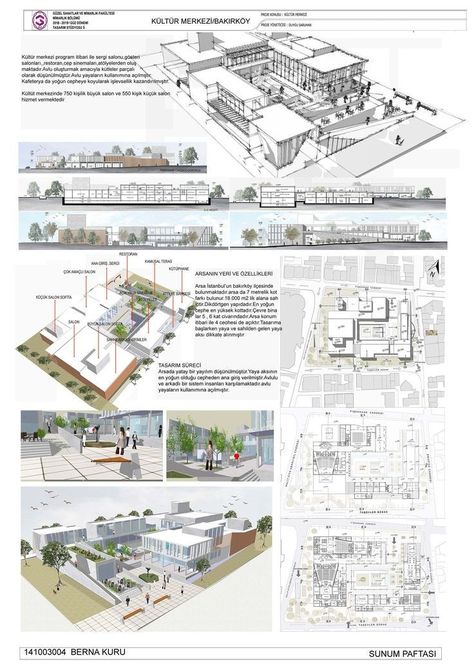 Architecture Design Process, مركز ثقافي, City Layout, Architecture Concept Diagram, Architecture Board, Architecture Drawing Art, Graduation Project, Street Design, Design Competitions