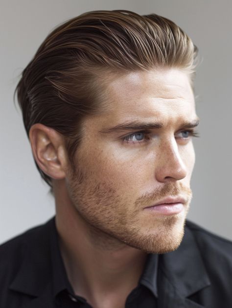 Exploring 33 Diverse Slicked Back Hair Men Styles from Classic to Modern Textured Looks Men’s Short Slicked Back Hair, Men’s Hairstyles Pompadour, Modern Slick Back, Wavy Slick Back Men, Mens Slicked Back Hair, Slick Back Men, Slick Back Hair Men, Slicked Back Hair Men, Short Slicked Back Hair