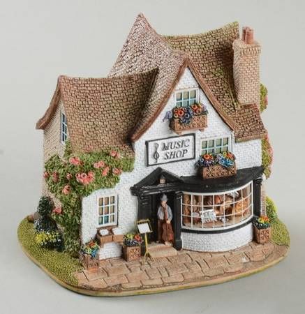 Clay Fairy House, Lilliput Lane, English Cottages, Sims 4 House Design, Music Shop, Christmas Villages, Little Cottage, Miniature Houses, Miniature Crafts