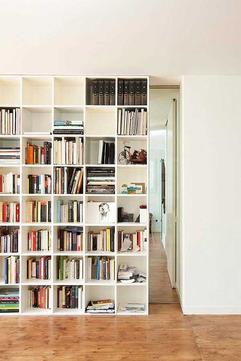 bookshelf | ... Apartment Design Ideas Images. Modern White Bookshelf Design Ideas #bookshelf #bookshelfdesign Bookshelf Door, Home Office Man, Library Bedroom, White Bookshelves, Bookcase Door, Secret Room, Hidden Rooms, Bookshelf Design, Secret Door