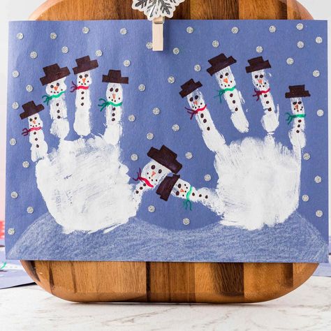 Snowman Handprint Craft - Kids Activity Zone Hand Print Snowman, Snowman Handprint, Easy Paper Crafts For Kids, Christmas Ornament Coloring Page, Flowers Paper Craft, Easy Winter Crafts, Christmas Handprint Crafts, Handprint Christmas, February Crafts