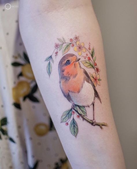 https://www.instagram.com/p/B9MmgILlgcA/?igshid=8nxcu2hdrrvs Robin Tattoos, Finch Tattoo, On Symbol, Robin Bird Tattoos, Disney Stitch Tattoo, Moose Tattoo, Robin Tattoo, Violet Tattoo, Stag Tattoo