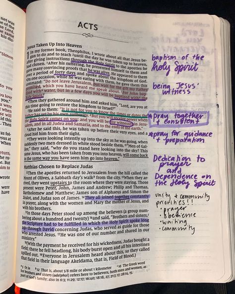 Acts chapter 1 Bible study! The key themes of Acts overall: 🌟 Holy Spirit: Jesus ascension and the Holy Spirit ascend onto believers - early Christian Church 🌟 expansion of the church: we see this in the 100+ followers praying with the disciples 🌟 persecution and suffering to come 🌟 leadership and discipleship we see in picking a new apostle Something that stood out to me in Acts 1: ✨ v4-5 Jesus wanted the apostles to wait in Jerusalem because they were “useless” without the Holy Spi... Acts Chapter 1, Jesus Ascension, God Keeps His Promises, Waiting Season, Acts 1, Grace Christian, The Apostles, Bible Study Notes, 100 Followers