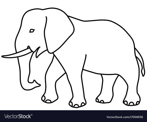 Elephant Drawing Cute, Aesthetic Elephant, Elephant Drawings, Drawing Elephant, Elephant Sketch, Elephant Photography, Sunset Canvas Painting, Elephant Wallpaper, Elephant Coloring Page