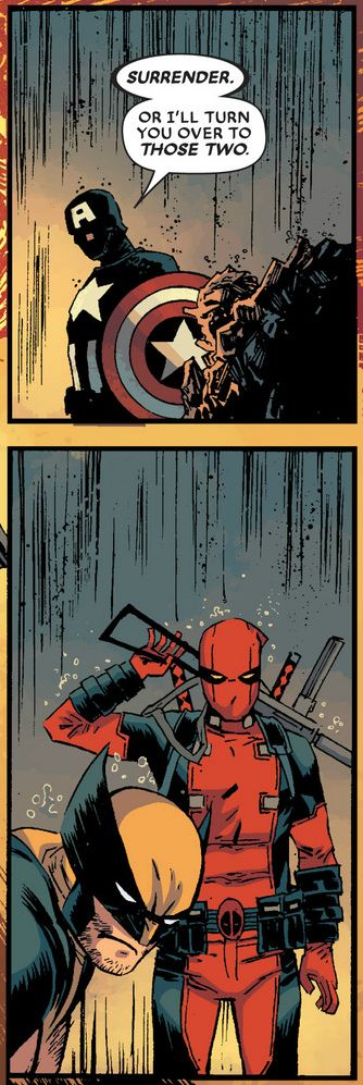 We surrender. Deadpool And Wolverine, Univers Marvel, Dead Pool, Hd Graphics, Bd Comics, Deadpool Wolverine, Dc Memes, Archie Comics, Super Villains