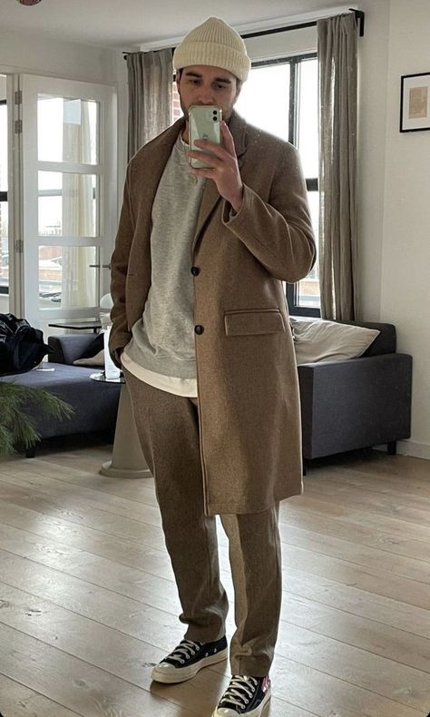 Men’s Long Coat Outfit, Mens Cold Winter Outfits, Autumn Winter Mens Fashion, Men Wool Coat Outfit, Mens Holiday Outfits Winter, London Mens Fashion Winter, Mens Winter Outfits 2023, French Men Outfit, Mens Outfit Inspo Fall