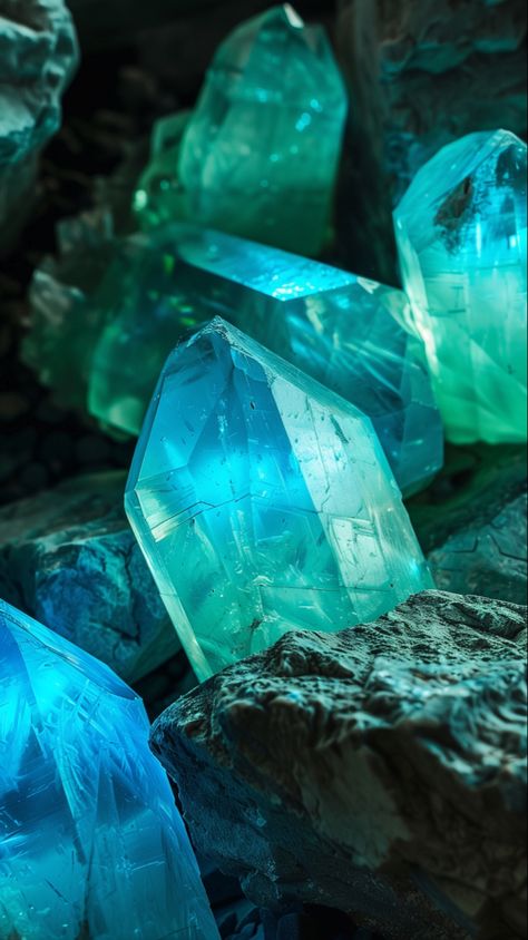 Gemstones Green Crystal Wallpaper, Pile Of Jewels, Ascetic Pictures, Crystal Wallpaper, Gemstone Background, Teal Aesthetic, Pirate Books, Crystal Photography, Galaxy Background