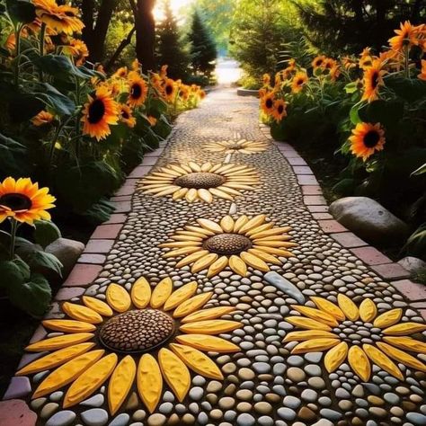 Rock Garden Design, Garden Walkway, Garden Decor Projects, Stone Path, Outdoor Decor Backyard, Garden Yard Ideas, Garden Pathway, Rustic Gardens, Outdoor Landscaping