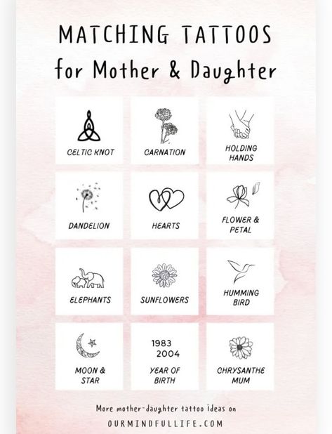 Mini Matching Tattoos Mother Daughters, Mini Matching Tattoos, Tattoo Mother Daughter, Matching Tattoos Mother Daughter, Tattoos Mother Daughter, Tattoo Mother, Celtic Knot Tattoo, Mother Daughters, Knot Tattoo