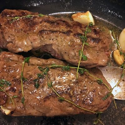 Venison Loin in Butter, Thyme & Garlic | The Grazer Venison Loin Chop Recipes, Deer Loins Recipes, Venison Loin Steak Recipes, Deer Loin Recipes In Oven, Deer Loin Recipes, Deer Tenderloin Recipes, Tenderloin Recipes Oven, Venison Tenderloin Recipes, Tenderloin Recipes Crockpot