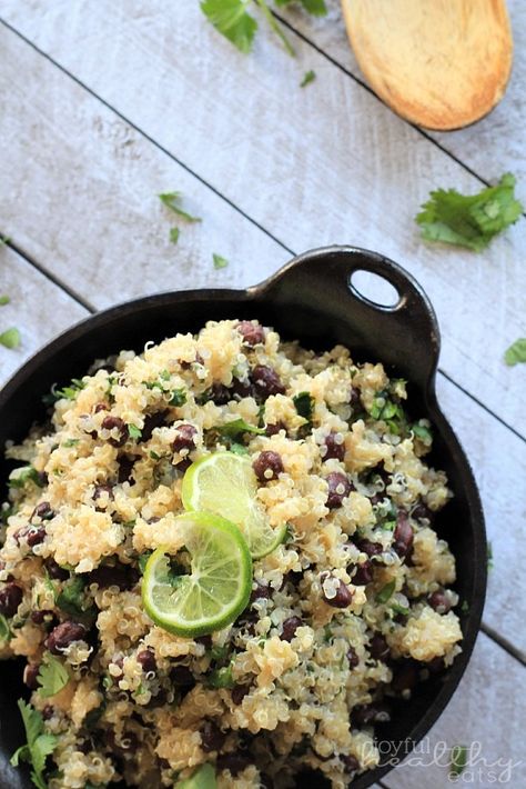 Healthy Mexican Sides, Black Beans Quinoa, Mexican Side Dish, Cilantro Lime Quinoa, Creamy Cilantro Dressing, Mexican Side, Lime Quinoa, Mexican Side Dishes, Black Bean Quinoa