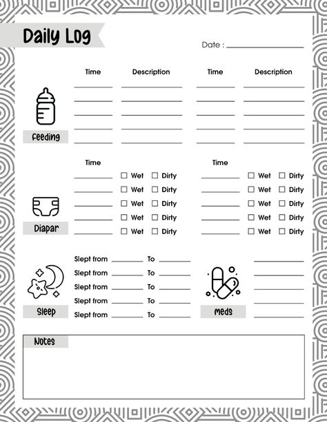 Baby Daily Log Printable Free - Google Drive Baby Feeding Chart Printable, Nanny Log Printable Free, Infant Daily Sheets Printable Free, Newborn Log Printable, Infant Daily Sheet, Infant Daily Report Printable Free, Babysitting Templates, Baby Daily Schedule, Infant Care Sheet