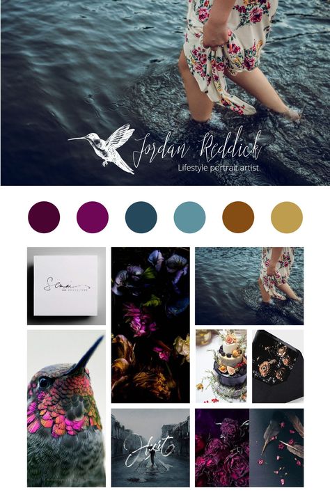 Bird Graphic Design, Dark Baroque, Branding Mood Board Inspiration, Brand Colors Inspiration, Design Branding Identity, Business Branding Inspiration, Author Branding, Brand Archetypes, Portfolio Case