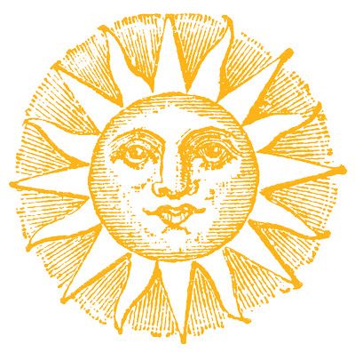 Vintage Clip Art - Old Fashioned Sun with Face - The Graphics Fairy Sun Drawing, Vintage Clipart, Arte 8 Bits, Sun Illustration, Graphics Fairy, Sun Moon Stars, Celestial Art, Sun Art, Clip Art Vintage