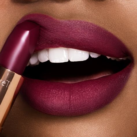 Festival Magic Lipshot Purple Matte Lipstick, Magenta Lipstick, Revolution Lipstick, Charlotte Tilbury Matte Revolution, Plum Lipstick, Lipstick For Dark Skin, Berry Lipstick, Glossier Lipstick, Perfect Lipstick