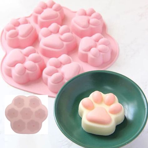 Soap Cake, Chocolate Cake Cookies, Formy Silikonowe, Diy Desserts, Molds Silicone, Cat's Paw, Cookies Chocolate, Chocolate Fondant, Diy Baking