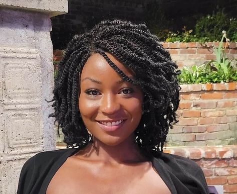 Crochet Two Strand Twist Hairstyles, Short Bob Braided Hairstyles, Cute Two Strand Twist Styles, Gina Hairstyles, Nubian Twists Short, Tapered Crochet Hairstyles, Spring Twists Hairstyles, Bob Twists, Afro Twist Hairstyles