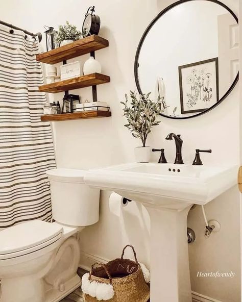 29 Pedestal Sink Bathroom Ideas for a Spacious Look Bathroom Ideas Pedestal Sink, Small Bathroom With Pedestal Sink, Pedestal Sink Bathroom Ideas, Sink Bathroom Ideas, Pedastal Sink, Bathroom With Pedestal Sink, Pedestal Sink Ideas, Pedestal Sink Storage, Modern Pedestal Sink