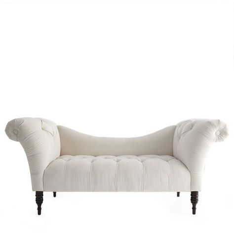 White Pandora Settee (€1.000) ❤ liked on Polyvore featuring home, furniture, sofas, sofa, interior, interior design, white sofa, white furniture, tufted furniture and victorian style couch Neiman Marcus Furniture, Old Hollywood Bedroom, White Settee, Hollywood Bedroom, Tufted Couch, Plush Couch, Tufted Furniture, Glamour Decor, Glam Bedroom