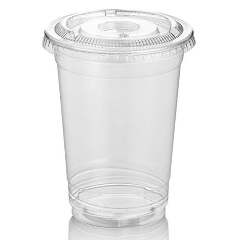 Amazon.com: Green Direct 8 oz. Disposable Plastic Clear Cups With Flat Lids for Cold Drink / Bubble Boba / Iced Coffee / Tea / Smoothie Pack of 100: Home & Kitchen Clear Coffee Cups, Drinking Smoothie, Plastic Cups With Lids, Boba Cup, Plastic Cup With Straw, Bubble Boba, Shake Cup, Tea Smoothie, Clear Plastic Cups