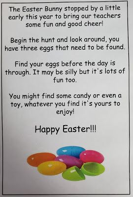 Easter Egg Hunt Poem, Teacher Easter Egg Hunt, Workplace Easter Egg Hunt, Staff Easter Egg Hunt Ideas, Easter Staff Morale Booster, Work Easter Egg Hunt Ideas, Staff Easter Egg Hunt, Staff Games, Park Parties