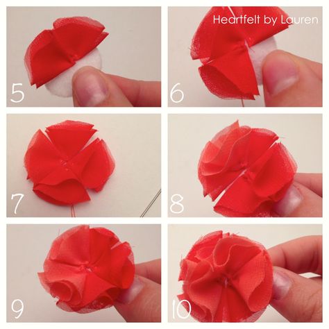 How To Make Chiffon Flowers, Diy Chiffon Flowers, Chiffon Flowers Diy, Learning To Spell, Facinator Hats, Fiberglass Nails, Textile Flowers, Spell Check, Diy Floral Decor