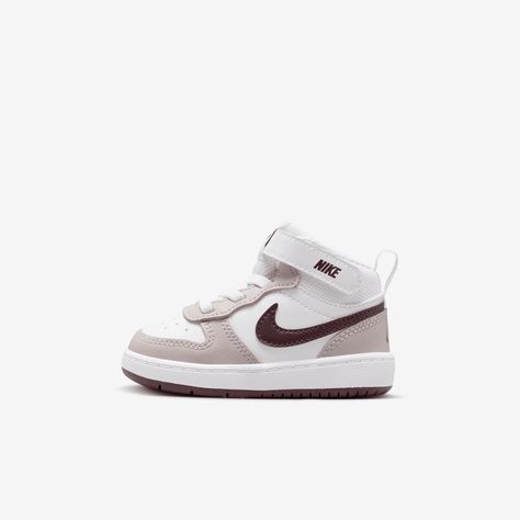 Nike Baby Shoes, Toddler Shoes Girl, Kids Nike Shoes, Uggs Shoes, Baby Nike Shoes, Toddler Uggs, Nike Court Borough Mid 2, Court Borough Mid 2, Toddler Nike Shoes