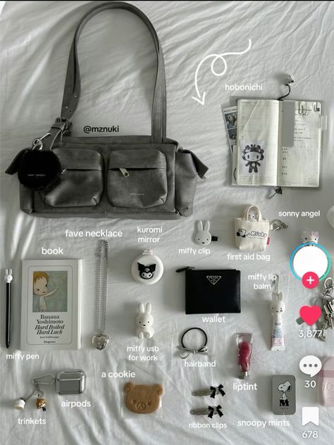 What's In My Bag Aesthetic, Bag Necessities, What Is In My Bag, Study Bag, School Purse, Everyday Bag Essentials, What's In My Purse, School Bag Essentials, Inside My Bag