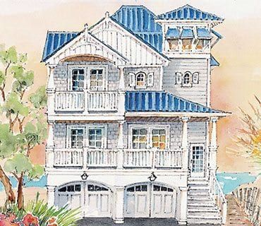 Elevated, Piling and Stilt House Plans - Page 36 of 44 - Coastal House Plans from Coastal Home Plans Bahamian Architecture, Beach Homes Plans, Stilt House Plans, Building Drawings, Coastal Homes Plans, Interesting Houses, Beautiful Beach Houses, Raised House, Sims Inspiration