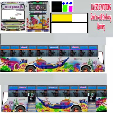 Tamilnadu Bus Livery, Tamil Nadu Bus Skin, Private Bus Livery, School Bus Games, Bus Livery, Bus Mod, Bus Drawing, Bus Simulator Indonesia Skin Kerala Hd, Bus Skin