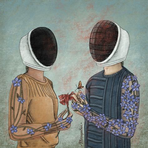 Illustrations made to show and put image to different situations, sensations and emotions that a highly sensitive person can perceive, through narrative, metaphor and conceptualization. #highlysensitivepeople #highlysensitiveperson #illustration #conceptualillustration #personasaltamentesensibles #pas Fencing Mask, Sensitive Person, Highly Sensitive People, Highly Sensitive Person, Conceptual Illustration, Sensitive People, Highly Sensitive, People Illustration, Light And Shadow