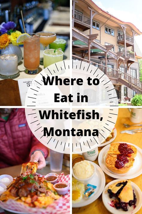 Wondering where to eat when you visit Glacier National Park or Whitefish, Montana? Check out these Whitefish, Montana Restaurants Glacier National Park Vacation, Visiting Glacier National Park, Glacier National Park Trip, Montana Vacation, Montana Travel, Whitefish Montana, Lake Food Ideas Summer, Glacier National Park Montana, Lake Food Ideas