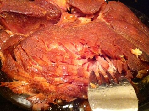 Fall-Off-The-Bone Crock Pot Ham – Something Sweet Something Salty Crock Pot Ham, Fresh Ham, Quinoa Burger, Crockpot Ham, Slow Cooker Ham, Pork Ham, Crockpot Pork, Crockpot Dishes, Ham Recipes