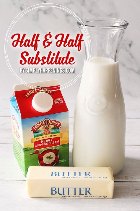 Half And Half Substitute, Heavy Cream Recipes, Cheesy Ham, Apple Drinks, Cooking Substitutions, Clam Recipes, Food Substitutions, Pumpkin Bars, Whipping Cream