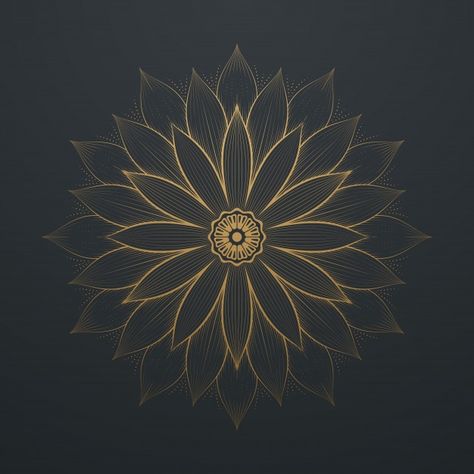 Mandala Line Art, Buddha Background, Aesthetic Tumblr Backgrounds, Mandala Card, Website Color Schemes, Jewellery Advertising, Abstract Mandala, Yoga Studio Design, Gold Mandala