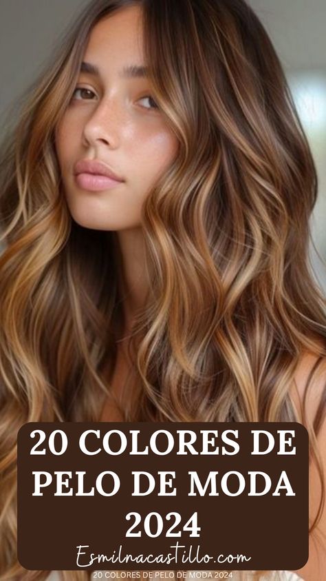 ✨ Explora y redefine la belleza infinita con los 20 colores de pelo más de moda de 2024 🌈💇‍♀️ ¡Atrévete a transformar tu look y brilla con estilo! #Tendencias2024 #ColoresDePelo #Moda #BellezaInfinita Hair Colors 2024, Hair Color Ideas 2024, Hair Color 2024, Color Rubio, Honey Brown Hair, Cool Skin Tone, Balayage Color, Trendy Hair Color, Mid Length Hair