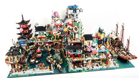 https://flic.kr/p/2jsVVe3 | Ninjago City! | first full size picture of it, it still needs work but it's getting there Lego Ninjago City Moc, Lego Cities, Lego Ninjago City, Lego Memes, Lego Watch, Ninjago City, Lego Dragon, Big Lego, Lego Games