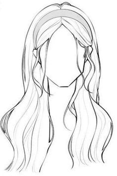 Side View Hairstyles Drawing, Types Of Hair Drawing, Easy Poses Drawing, Hair Sketches Girl, Drawing Base Hair, Wet Hair Drawing, Messy Hair Drawing, Braids Drawing Reference, Hairstyle Sketch