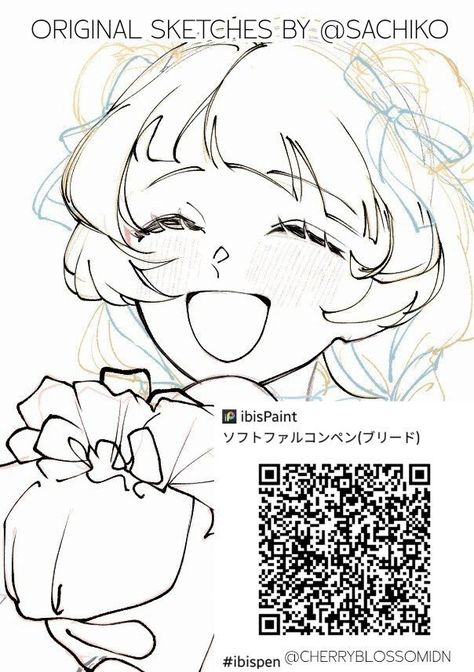 Ibispaint X Sketch Brushes, Brushes For Sketching Ibis Paint, Aesthetic Ibis Paint Brush, Ibspaint Qr Brushes Lineart, Ibis Sketch Brush Code, Sketching Ibis Paint Brush, Anime Ibis Paint Brush, Paint Ibis Paint Brush, Sketch Ibis Paint Brush