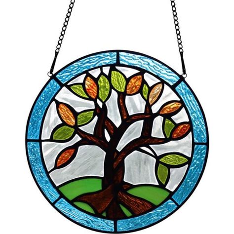 Handmade Adornment:Tree Of Life Ornament Is Made With High-End Stained Glass,The Craftsmanship Both Outlines The Shape Of The Tree Of Life And Shows The Beauty Of Stained Glass Unique Handmade Decoration: Tree Of Life Ornament Is Made With High-Quality Stained Glass Which We Carefully Selected, Each Of These Pieces Is Real Stained Glass, Which Is High Temperature Resistant And Easy To Clean. Smart Choices On Decoration:The Tree Of Life Made Of Stained Glass Is A Unique Presence In The Ornament.C