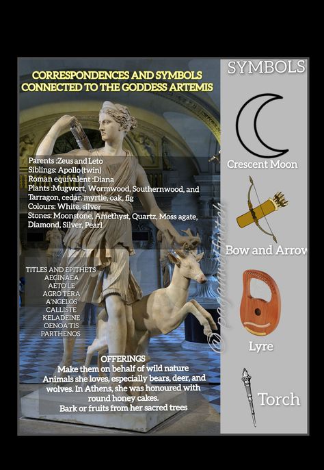 Artemis Correspondence, Symbols Of Artemis, Artemis Offerings, Artemis Symbol, Hellenic Polytheism, Artemis Greek Goddess, Diana Goddess, Moon Goddesses, Goddess Artemis