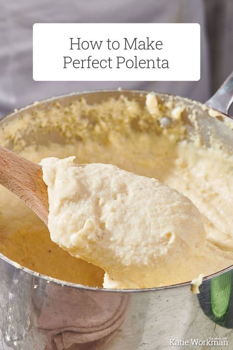 How To Make Polenta Recipes, Polenta Tortellini, Creamy Polenta Recipes, Cooking Polenta, Cornmeal Mush, How To Cook Polenta, Polenta Recipes, Creamy Polenta, Party Dishes